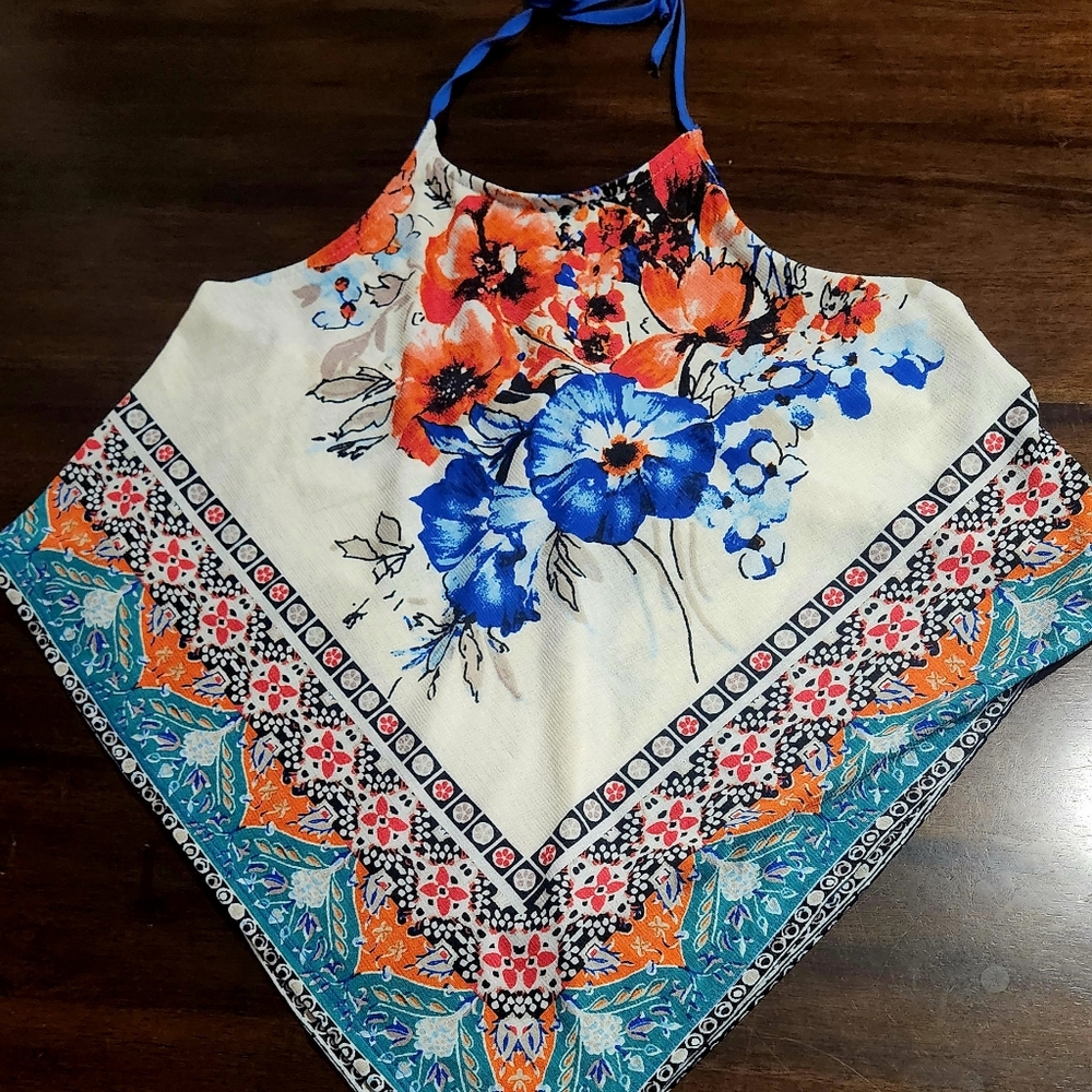 Crop top blue
